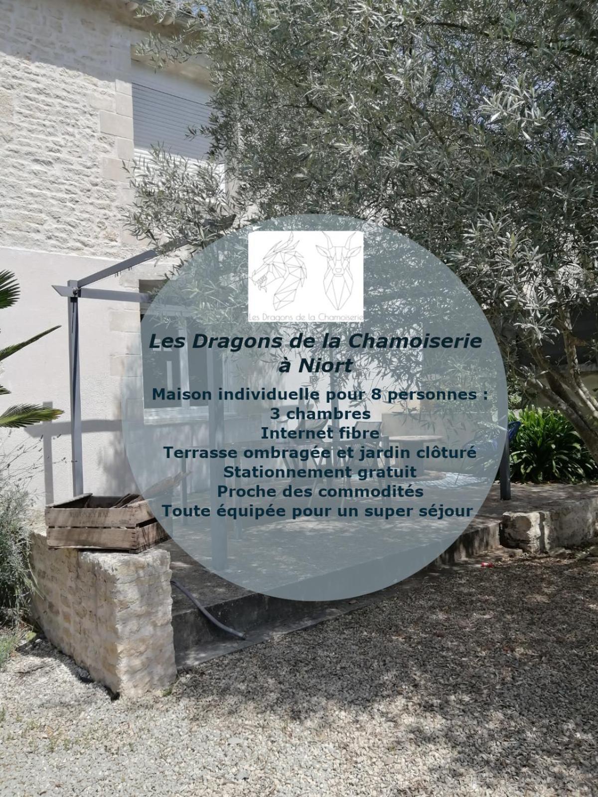 Jolie maison de ville avec un extérieur au calme - Les Dragons de la Chamoiserie NIORT Extérieur photo